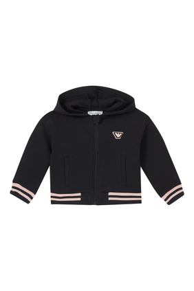 Hooded Sweatshirt with Eagle Patch